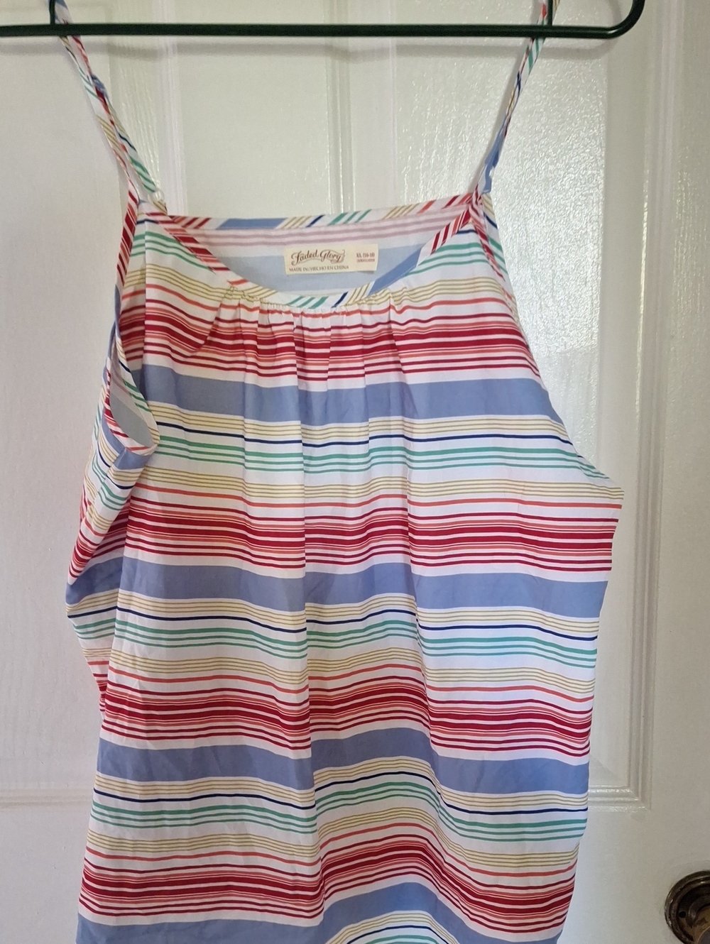 Faded Glory Multicolor Striped Spaghetti Strap Camisole